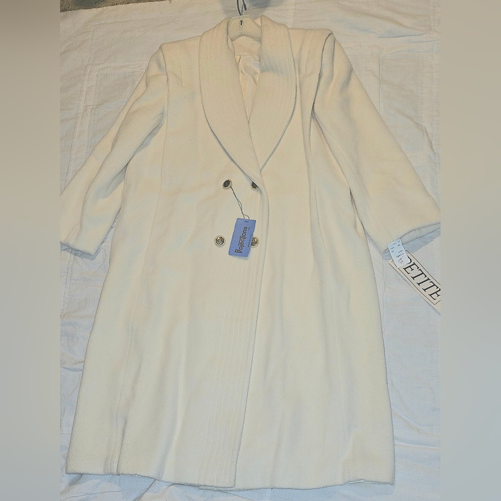 Vintage Projections Limited Long Shawl Collar Double Breasted Coat NWT 15/16